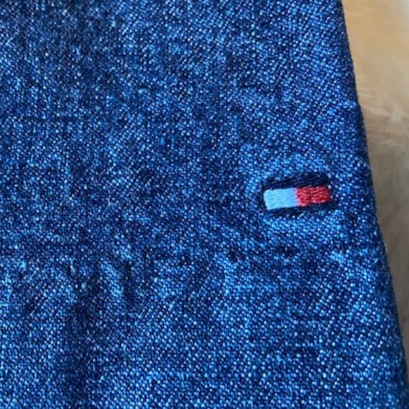 Tommy Hilfiger Blue Denim Jumper Dress Girls Size 6X - Picture 3 of 11
